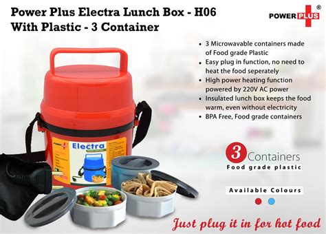 electra lunch box plastic 3 container|jazam Power Plus Electra Plastic Microwaveable 3 Containers .